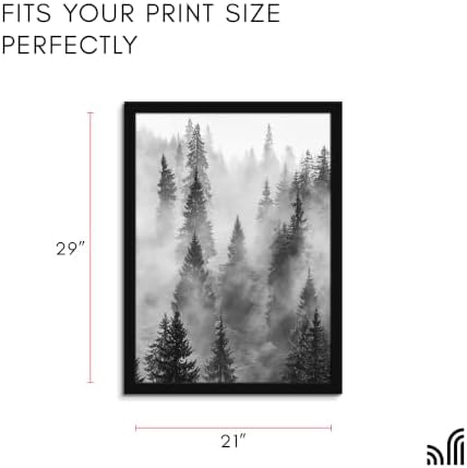 Americanflat 21x29 Poster Frame - Engineered Wood - Black - Image 2