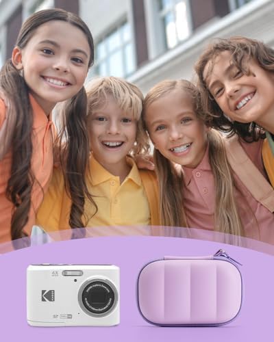Digital Camera Case for CAMKORY/KODAK PIXPRO with SD Card Storage, Violet - Image 5