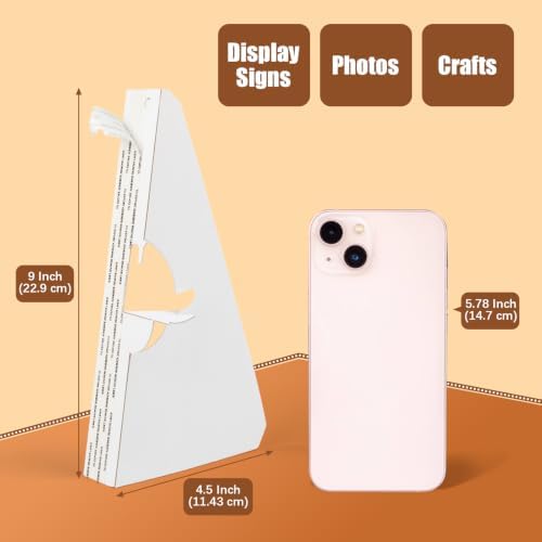 Lineco Cardboard Easel Backs, Self Stick Stand, 9 Inch, White, 25 Pack - Image 2