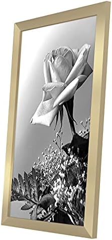 Americanflat 12x18 Poster Frame - Gold Engineered Wood with Polished Plexiglass - Wide Picture Frame for Vertical or Horizontal Wall Display - Epic Collection - Gold - Image 6