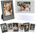 2x3 Photo Frames for Instax Mini EVO 13 12 Liplay SE Link 3 Camera Film, 3-inch Small Picture Frame for Mini 11 40 41 90 99 7+ Photo with Clear Protective Film (8-Packs Balck&Grey) by HIYQIN