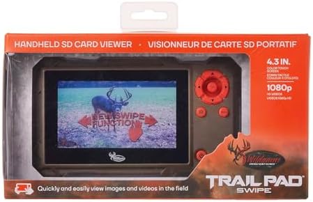WILDGAME INNOVATIONS Trail Pad Swipe VU60 SD Card Viewer for Hunting & Wildlife Observation Compact Water-Resistant Memory Card Reader with 4.3" Touch Screen - Image 5