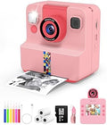 Kids Instant Print Camera, Selfie Camera Gift for Girls Boys 3-12, Pink by Nreonrick