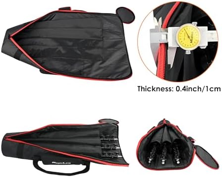 MagicLine Tripod Carrying Case Bag 47.2x7.9x7.9inch, with 2 Outer Pockets+1 Inner Pocket+3 Inner Compartments, Padded Carry Case for Light Stands,Mic Stands,Tripods,Monopods - Image 5