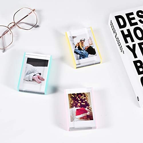 Instax Mini Acrylic Photo Frames, 2x3 Polaroid Picture Frame for Instax Mini EVO/LiPlay/Link Printer & Cameras Film, Cute Small Tabletop Picture Frame, Instant Photos Holder for Home Decor (3 Pack) - Image 7