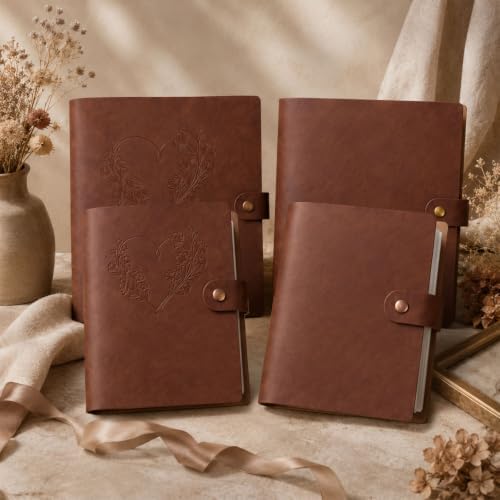 Small Photo Album 4x6 60 Photos, Albums 6 Ring DIY Scrapbook with 20 Writing kraft paper Baby Picture Album Scrapbook Photo Album with Metal Clasp (Simple, 4x6-60 Pockets) - Image 7