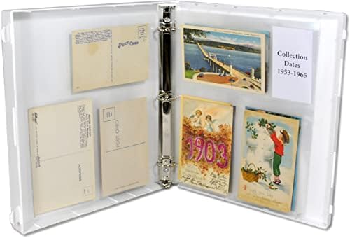 UniKeep Postcard Collector Storage Case with 20 Pages Suitable For Archival Storage - Holds up to 120 Postcards - Maximum Postcard Size of 4" x 6" - Image 6