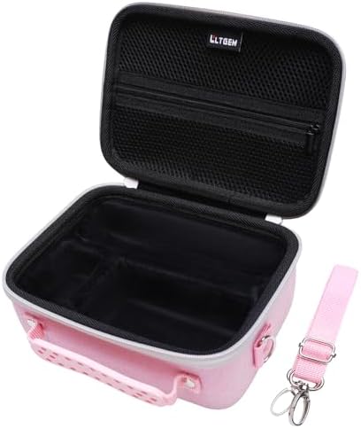 Camera Case Compatible with Sony Alpha ZV-E10 / ZV-1F / ZV-1 / ZV-1 II Vlog Camera with Shoulder Strap by LTGEM, Fits Vlogger Accessory Kit Tripod and Microphone, Pink+Black - Image 4
