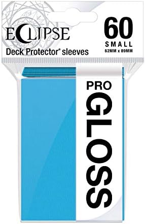 Ultra Pro E-15627 Eclipse Gloss Small Sleeves 60 Pack-Sky Blue by UltraPro