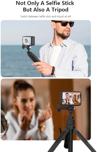40cm/15.75" Selfie Stick Tripod Stand for GoPro Insta360, Mini Extension Rod Handle Grip for DJI Osmo 360 Nano, Action 6 5 Pro 4 3, Pocket 4 3, Ace Pro2, Go Ultra, Go 3S, X5 X4 X3 Accessories - Image 4
