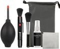 6 in 1 Dust Swiping Air Blower Brush Pen Cloth Cleaning kit for Digital Video Camera Computer Phone Screen Lens by KASINshooting