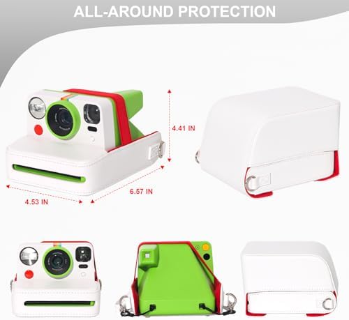 Camera Case for Polaroid Now/Now+ Gen2/3 Instant Film Camera, White - Image 4