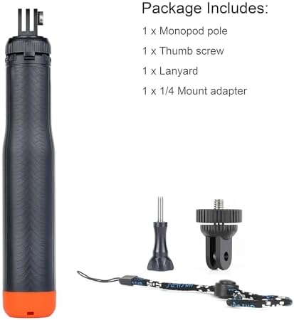 SOONSUN 4-in-1 Floating Selfie Stick Tripod for GoPro Hero 13 12 11 10 9 8 - Image 6