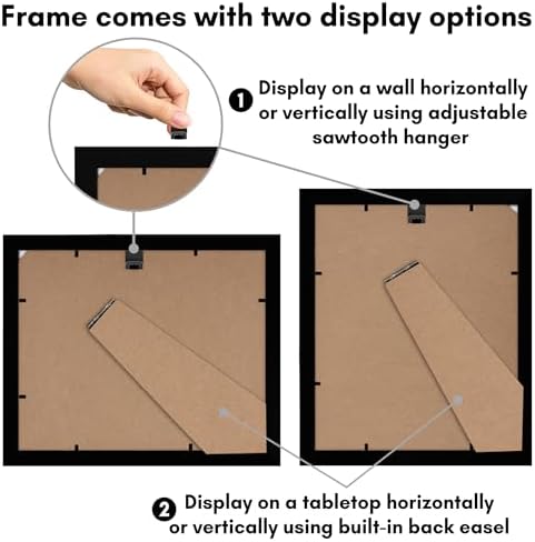 Americanflat 9x11 Picture Frame - Engineered Wood - Black - Image 5