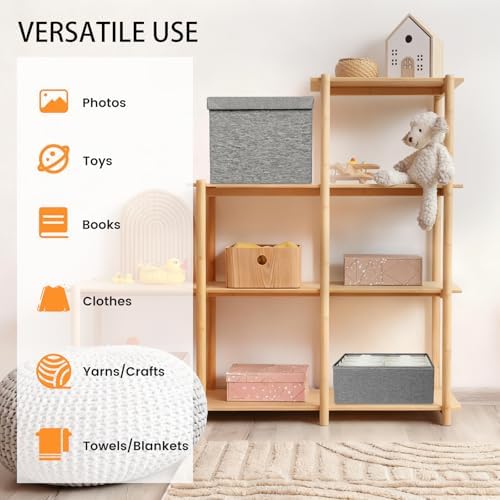 Photo Storage Box 4x6, Decorative Photo Boxes storage With Lids - Image 5
