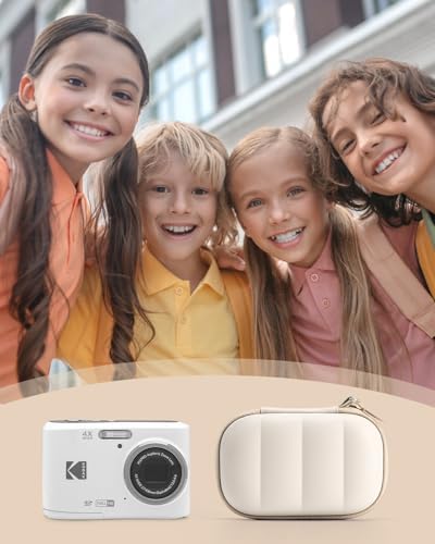 Digital Camera Case for KODAK PIXPRO/CAMKORY with SD Card Storage, Beige - Image 5