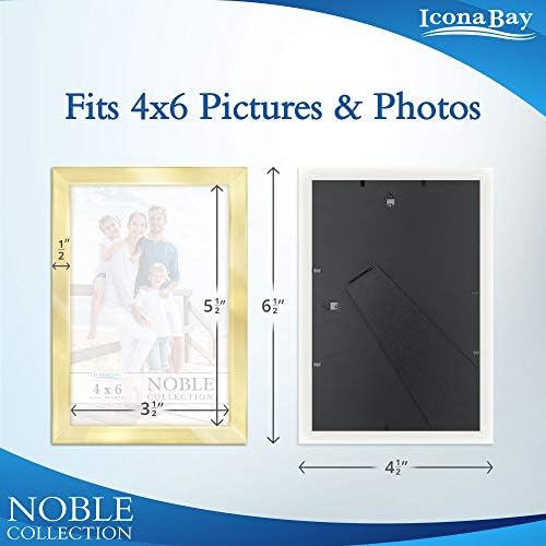 Icona Bay 4x6 Picture Frames (Gold, 72 Pack), Modern Professional Frame Set, Noble Collection - Image 2