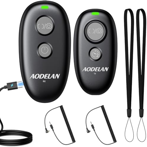 Rechargeable Wireless Camera Remote Control for Canon Shutter Release by AODELAN