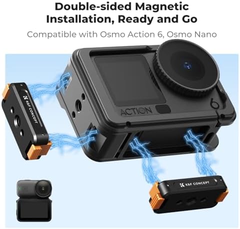 K&F Concept Magnetic Quick Release Mount for DJI Osmo Action 6/Osmo Nano - Image 2