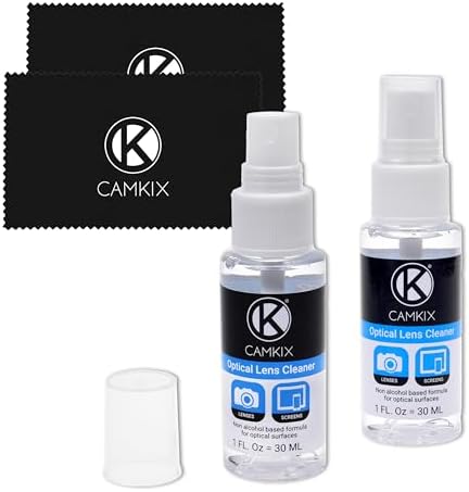 Camkix Lens and Screen Cleaning Kit - 2X Cleaning Spray 2X Microfiber Cloth - Perfect to Clean The Lens of Your DSLR and Compatible with Your Camera, Smartphone, Tablet, Notebook, etc. - Image 2