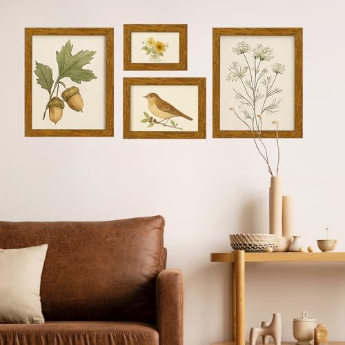 puthiac 8x10 Rustic Farmhouse Picture Frame, Honey Oak, 1 Pack - Image 7