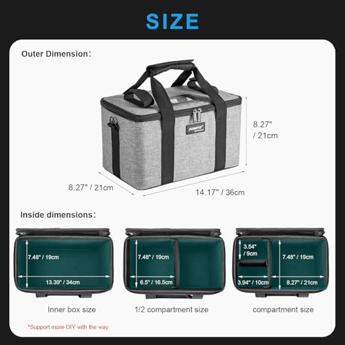 FOMITO Light Carry Bag Camera Case AB-20B Folding Case，35x21x20cm, for Aputure Amaran 100D/S 100X/S 200D/S 200X/S LED Light. - Image 5
