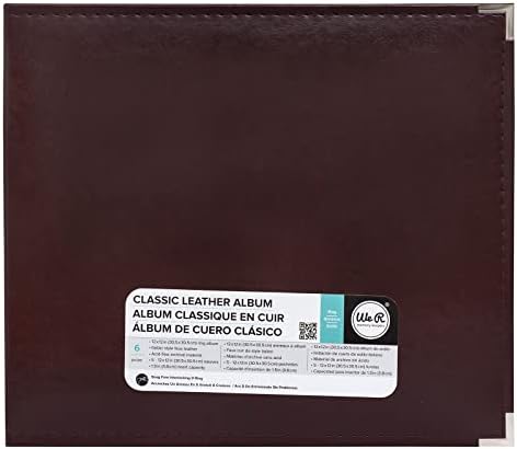 We R Memory Keepers 12x12 Photo Album Cinnamon Protect Memories & Photos, Acid-free Faux Leather, Snag-free Rings, Includes 5 Page Protectors, Scrapbooking - Image 2