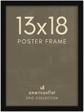 Americanflat 13x18 Poster Frame - Engineered Wood - Black by Americanflat