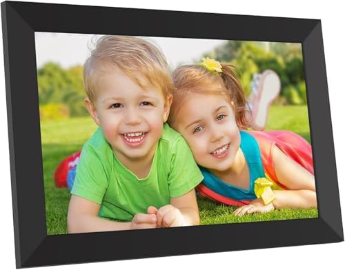 Digital Picture Frame 10.1 Inch, WiFi Digital Photo Frame with 16GB Storage, IPS HD Touchscreen, Instant Photo & Video Upload via Uhale APP, Wall-Mounted, for Mom, Housewarming Black by Yonigata