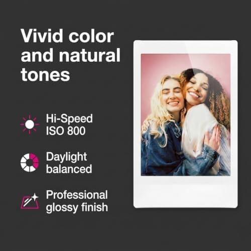 Fujifilm Instax Mini Instant Film, 20 Sheets – White Daylight ISO 800 for Instax Mini 13, 12, 11, 41 Cameras –Bundeld with The Tudak Store Microfiber Cleaning Cloth - Image 6