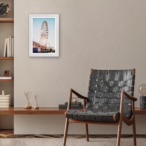 Americanflat 12x18 Poster Frame - Matted to 11x17 - Engineered Wood - White - Image 4