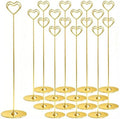Urban Deco 16PK Gold Table Number Holders 12 Inch Place Card Holders Table Card Holders Steel Card Holders for Photos, Food Signs, Memo Notes, Weddings, Restaurants, Birthdays by UrbanDeco
