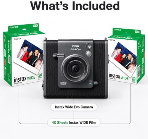 Fujifilm INSTAX Wide Evo Instant Film Camera (+ Extra Film (40 Sheets)) - Image 2