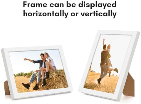 Americanflat 5x7 Picture Frame - Slim Molding - White - Image 4