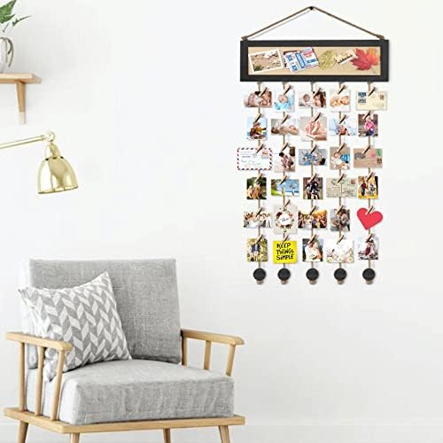 Bikoney Collage Picture Frame with Bulletin Board Photo Display - Black - Image 7