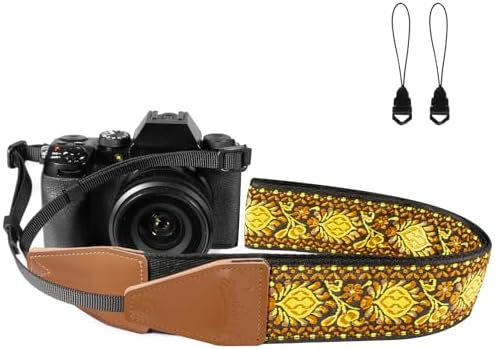 Camera Strap, Jacquard Weave 2" Shoulder Neck Straps for All DSLR Cameras Men Women Photographers by Dulphee