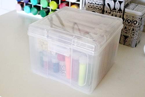 ArtBin 6947ZZ Photo & Craft Organizer Set, Large Box with [5] Plastic Storage Cases Inside, Clear (Pack of 4) - Image 6