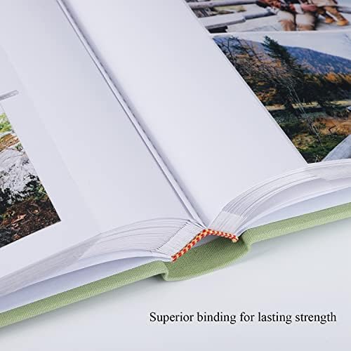 1DOT2 Photo Album with Writing Space, 100 Pages, Linen Cover, Sage Green - Image 4