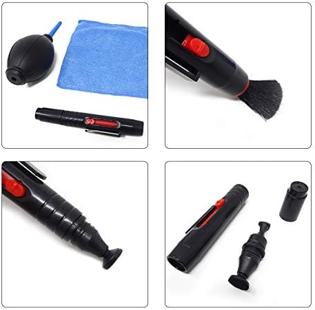 Honbay 3-in-1 Camera Cleaning Kit: Air Blower, Cloth, Pen - Black Silicone for Optics - Image 5