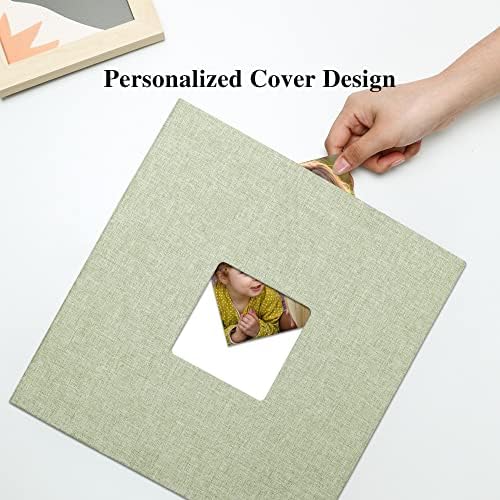 Vienrose Photo Album with Window Self Adhesive 13x12.6 120 Pages Grassgreen - Image 3