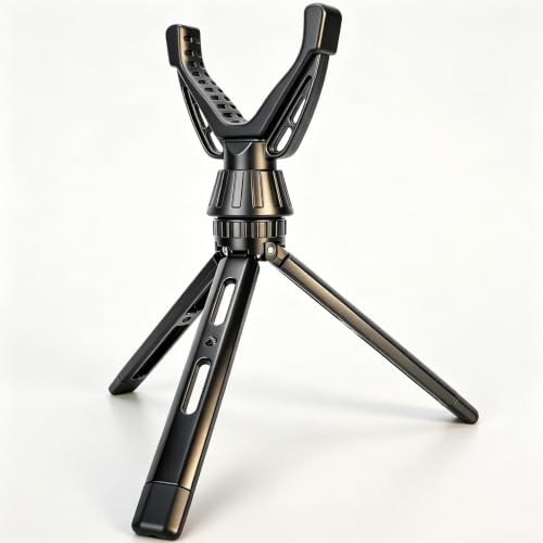 Portable Shooting Tripod with 360° Rotating & Removable V Yoke - Adjustable Height Rifle Rest Stand for Hunting, Target Shooting, Binoculars, Cameras & Outdoor Activities by Jalarox