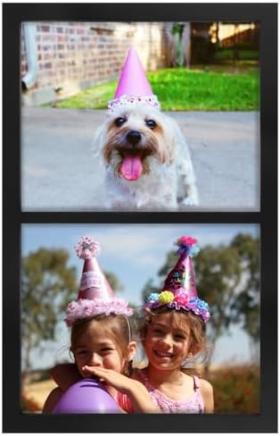 Golden State Art 8x10 Double Picture Frame, Display Two 8x10 Photos (Black) by GoldenStateArt