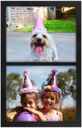 Golden State Art 8x10 Double Picture Frame, Display Two 8x10 Photos (Black) by GoldenStateArt