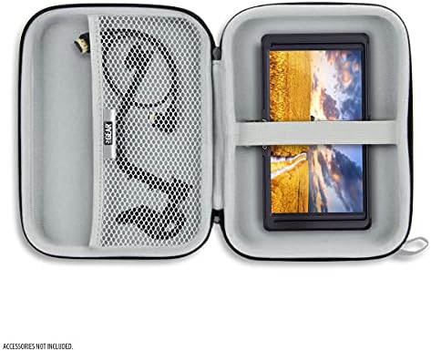 USA Gear 7.5 Inch Camera Field Monitor Card - Hard Shell Portable Camera Monitor with Scratch Resistant Interior Fits FEELWORLD P6XL, FEELWORLD S55 V3, Atomos Shinobi, NEEWER F700 & more (Black) - Image 3