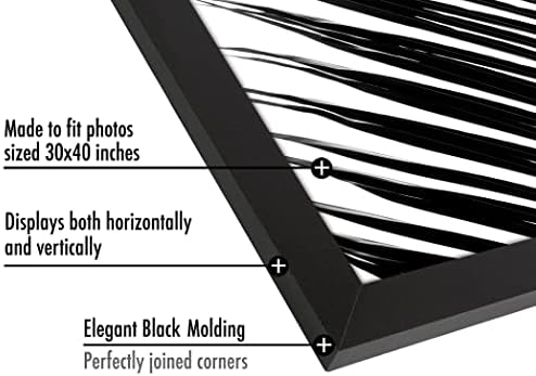 Americanflat 30x40 Poster Frame - Engineered Wood - Black - Image 3