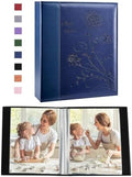 Artmag Small Photo Album 4x6 2 Pack, Each Pack with 26 Clear Pages Holds 52 Vertical Photos for 4x6 Picturs, Artwork or Postcards Storage (Blue), 50 Pockets/2PKS by Artmag