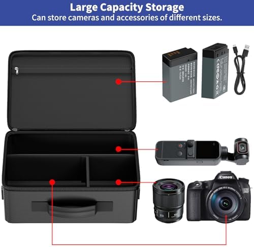 Tamfile Camera Bag for Canon/Sony/Nikon/Mirrorless/DSLR, Black - Image 6
