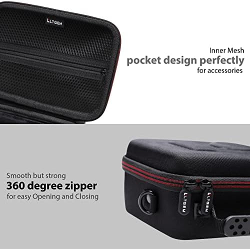 LTGEM Camera Case Compatible with Sony ZV-1F / ZV-1 / ZV-1 II Vlog Digital Camera, Tripod, Microphone and Vlogger Accessory Kit with Shoulder Strap, Black - Image 5