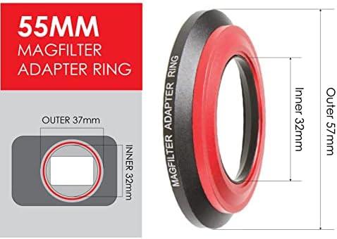Kamerar MagFilter 55mm Threaded Magnetic Lens Filter Adapter Ring - Image 2