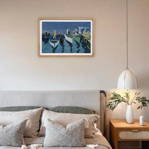 Recuerdos 12x18 Picture Frame, with 11x17 Mat, Natural Oak, HD Plexiglass - Image 2